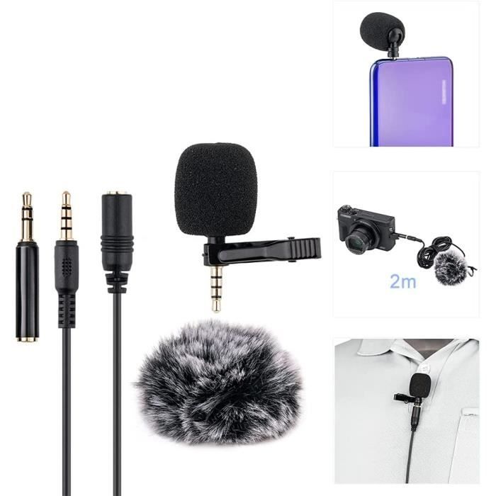 Microphone Condensateur Andoer XLR - Micro Unidirectionnel Stéréo Pour Interview Et Vidéo