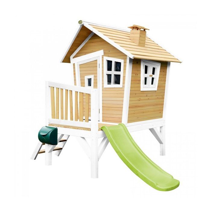 AXI Marc Maison Enfant avec Bac à Sable & Toboggan rouge | Aire de Jeux pour l'extérieur en marron & blanc | Maisonnette - Jeux - Jouets AXI Marc Maison Enfant avec Bac à Sable & Toboggan rouge | Aire de Jeux pour l'extérieur en marron & blanc | Maisonnette - Jeux - Jouets