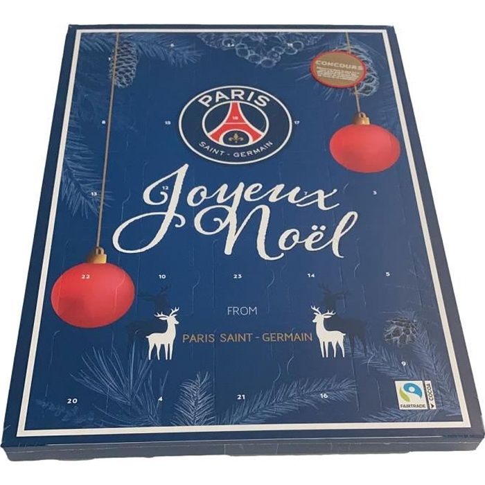Calendrier de l'Avent Noël 2021 PSG - 24 chocolats - Collection