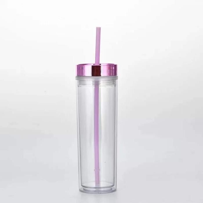 401-500ml - Violet clair - Gobelet en plastique réutilisable avec