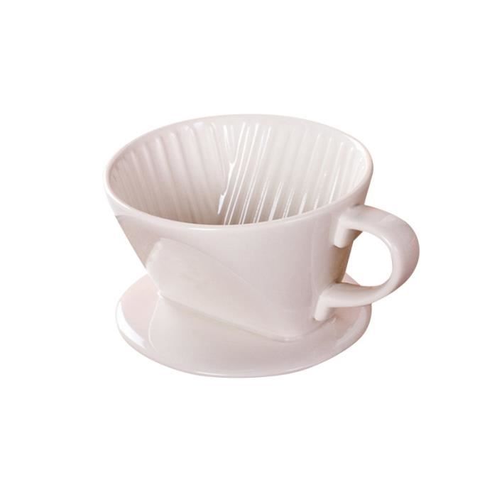 1 personne avec tasse de café en céramique anti dérapant-surface en nylon filtre permanent Un tasses de café 