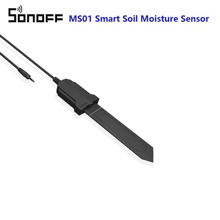 SONOFF MS01 Capteur D'Humidité Et Température Du Sol Intelligent - Surveillance Précise Pour Vos Plantes