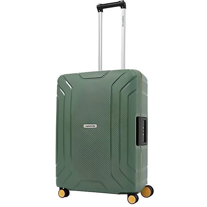 CarryOn Steward Valise Medium Taille 70 Ltr et 65cm - TSA Fermeture à bouton-pression - Vert