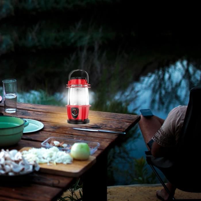 Linterna de camping azul luz led con apertura vertical pilas AAA Linterna de camping azul luz led con apertura vertical pilas AAA