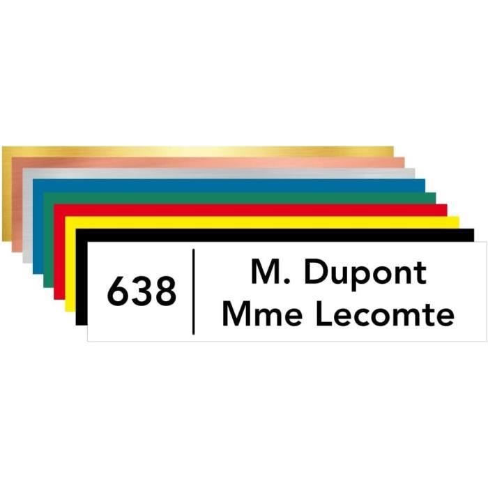 DECOHO Plaque De Maison Family Personnalisée Avec 3 Membres Pour Boite