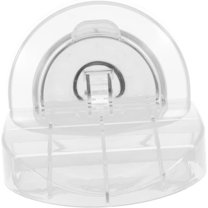 Repose-pied Douche à Ventouses Blanc - Pour Rasage Sécurisé - Plastique Robuste - 15.5cm