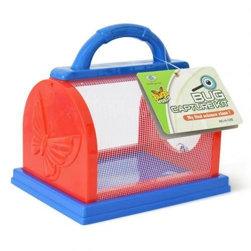 Waldspring Loupe à godets pour enfants, loupe pour enfants, avec pince à épiler, support pour enfants pour observer les insectes (vert jaune