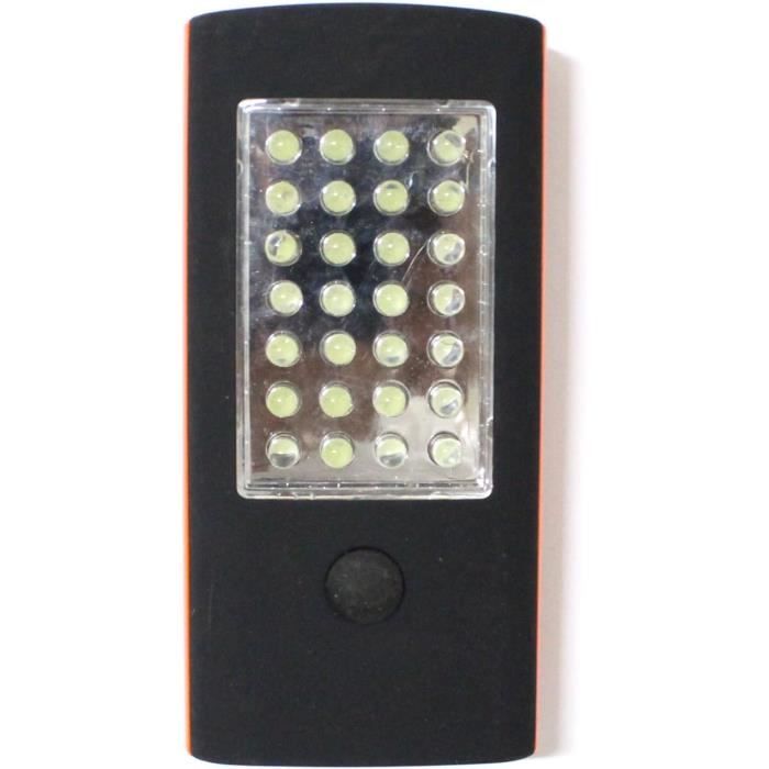 Torche De Poche LED Handy Homes - Alimentation 4,5V (piles Incluses), Longueur 9 Cm, Couleur Noire