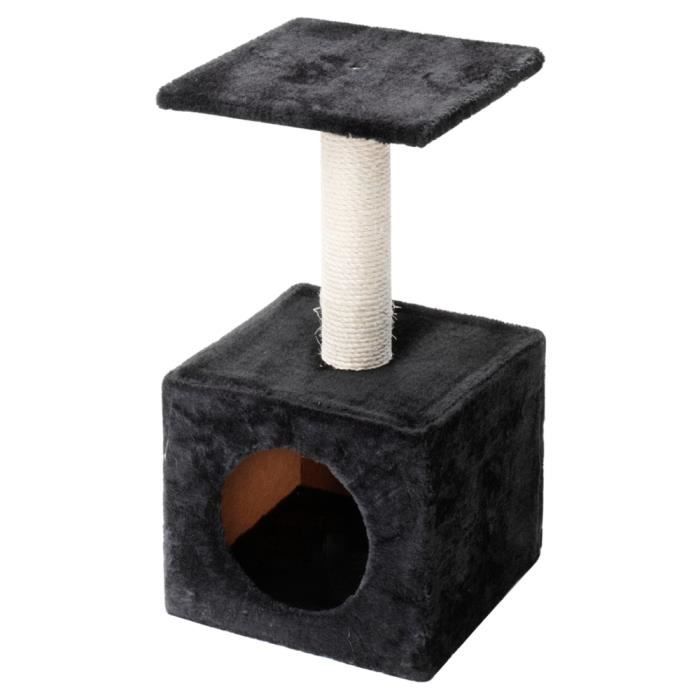 Ebi Arbre A Chat Abey 30 X 30 X 60cm Noir Achat Vente Arbre A Chat Ebi Arbre A Chat Cdiscount