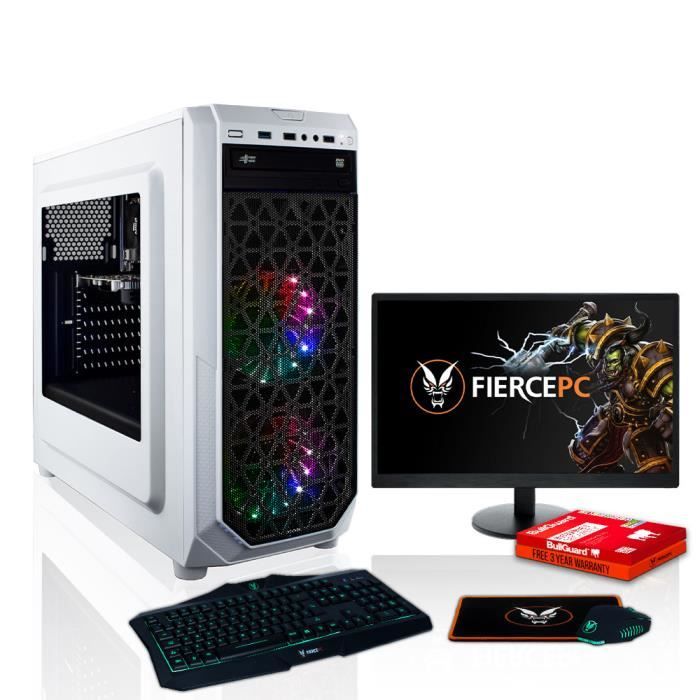 Top achat Ordinateur de bureau Fierce Exile PC Gamer de Bureau - AMD Ryzen 3 2200G 4x3.7GHz CPU, 16Go RAM, Radeon Vega 8, 240Go SSD, 1To HDD - 1136419 pas cher