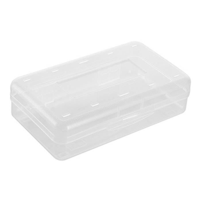 BOÎTE DE RANGEMENT d'épices en plastique transparent avec couvercle