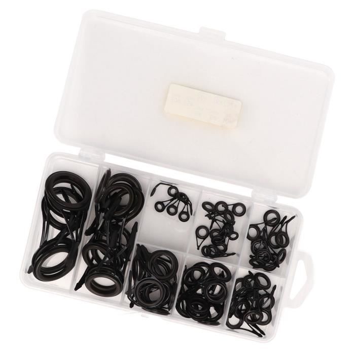 Lot De 40/45 Anneaux De Guidage Pour Canne à Pêche – Céramique, Acier Carbone – Kit Réparation Et Bricolage