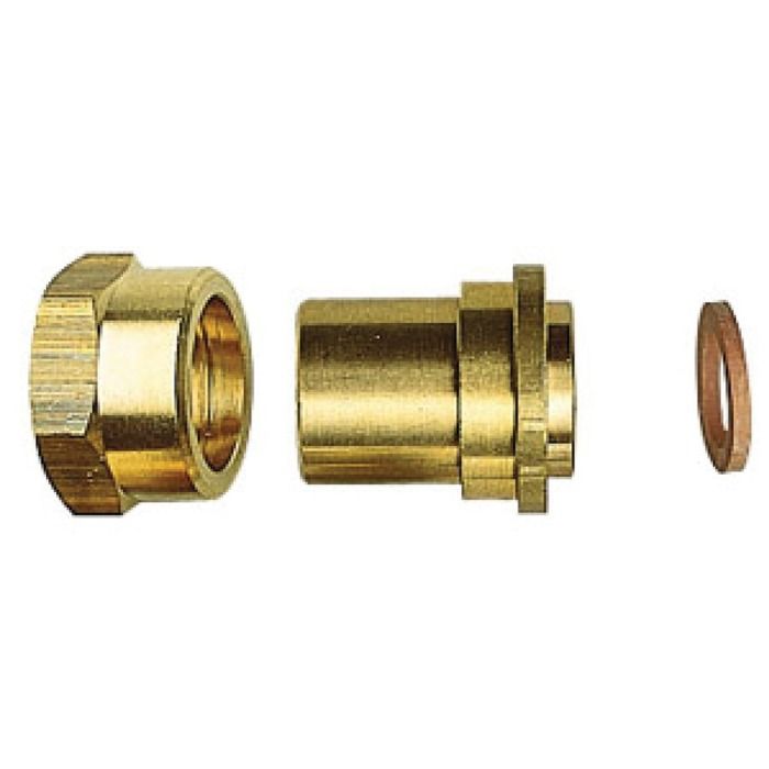 Raccord Gaz Naturel 2 Pièces - G1 1/4 (33/42) Pour Tube Cuivre 32 Mm - Pression Jusqu'à 500 Mbar - Lot De 2 - 7