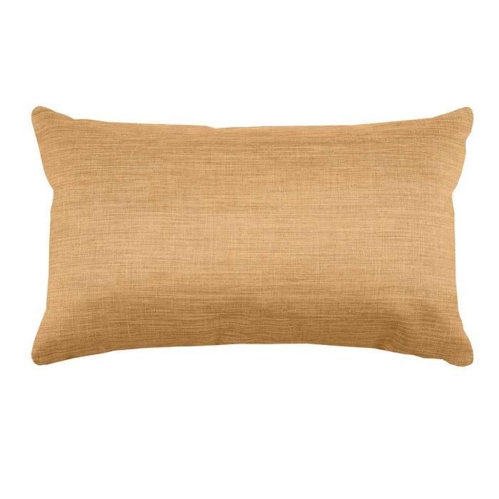Coussin - HOME MAISON - Camel - 30 x 50 cm - Déhoussable - Petite trame légèrement brillante Coussin - HOME MAISON - Camel - 30 x 50 cm - Déhoussable - Petite trame légèrement brillante