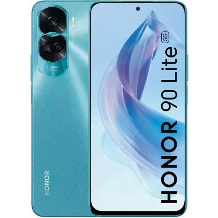Honor 90 Lite 5G 8Go/256Go Bleu (Cyan Lake) Double SIM CRT-NX1