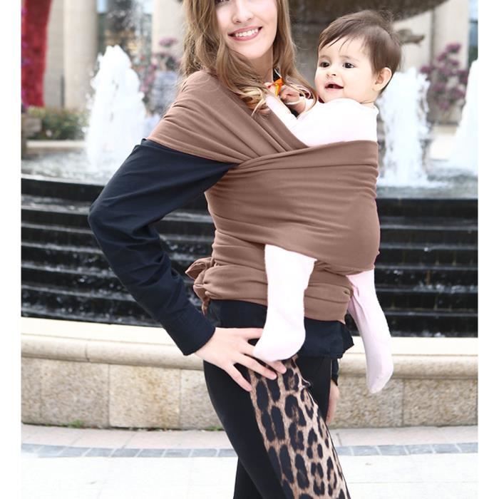 Écharpe de portage et élasthanne - Portons bébé