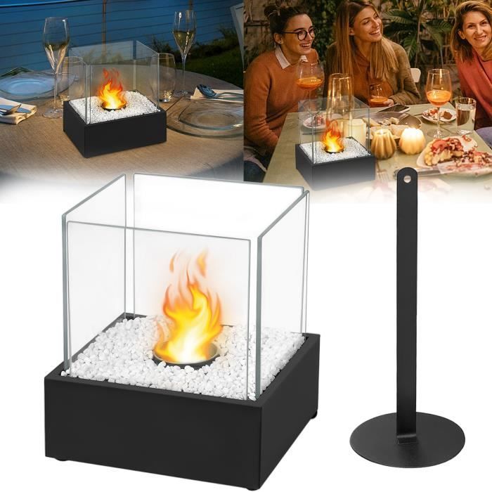 Cheminée de table CozyFlame - Sans fumée - Bioéthanol - Design moderne