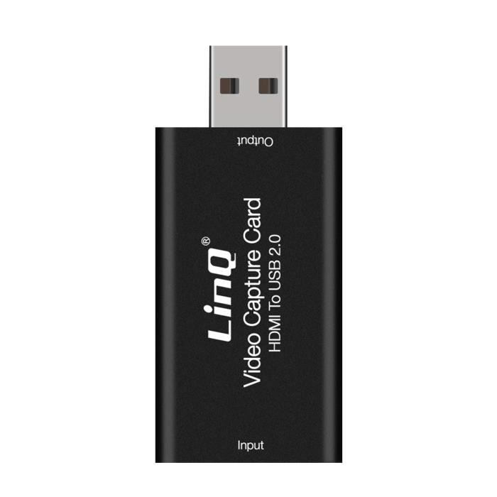 ELUTENG Carte Capture Vidéo 4K HDMI Vers USB 2-en-1 – Enregistreur 1080P 60Hz, Streaming Faible Latence Pour Jeux, Cours, OBS
