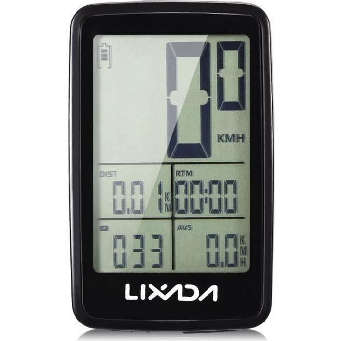 Radio vélo sport de vélo Compteur de vitesse compteur kilométrique LCD indicateur de vitesse ipx7 