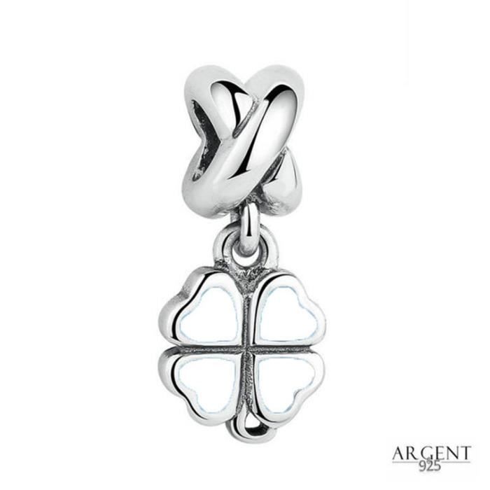 Pendentif Trèfle à 4 Feuilles - Bijoux Acier Inoxydable - Léanaya