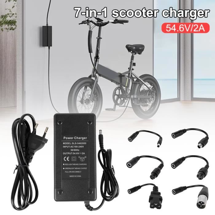 Chargeur rapide MOMOTOU 54,6 V A Compatible vélo et