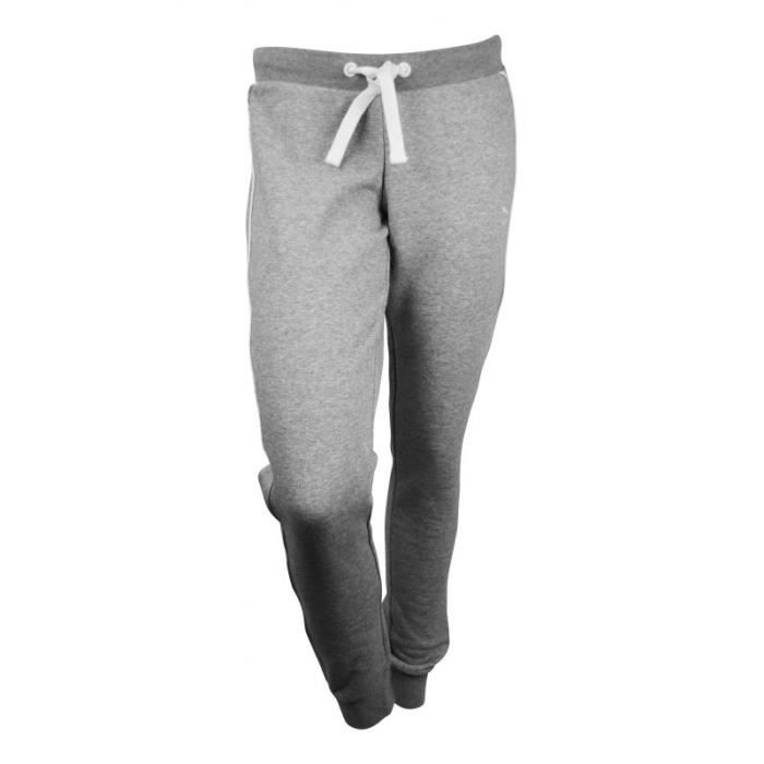 Pantalon molleton gris puma femme Gris - Achat / Vente pantalon de 