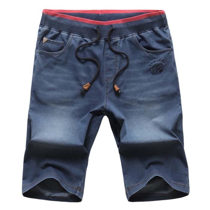Bermuda jean homme taille elastique Clearance