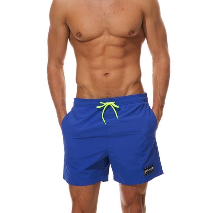 Maillot de bain homme short de bain piscine pour Vacances Voyage en Eté sur  la Plage Noir - Cdiscount Sport