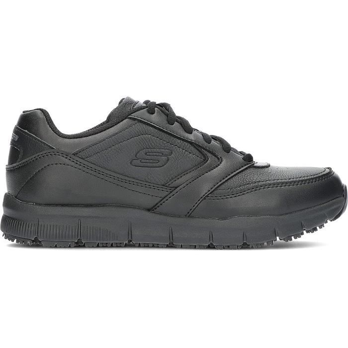 Baskets de travail SKECHERS WYOLA SR 77235EC Noir Femme Lacets  Confortable et sécuritaire