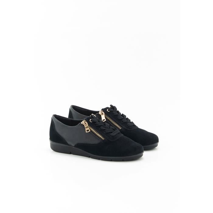Derby exterieur Damart Derbies irises double glissiere Amortyl Noir