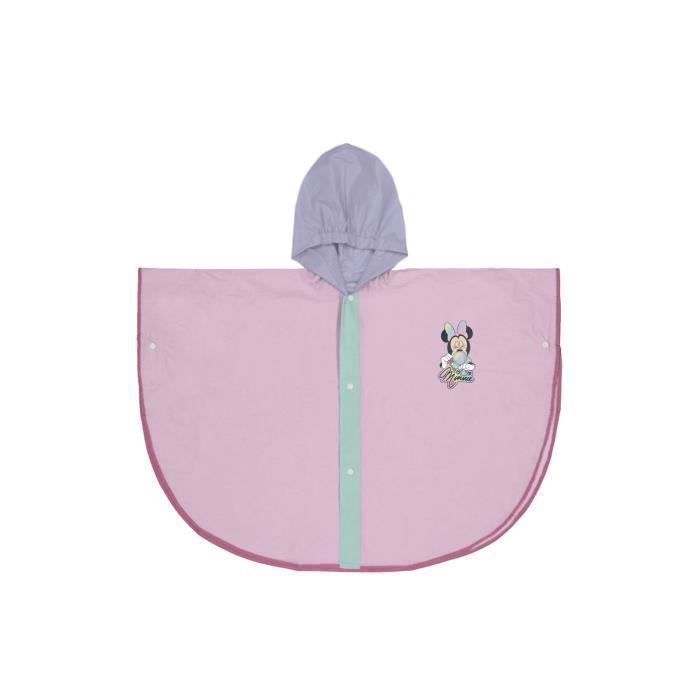 Poncho Imperméable Minnie Mouse Rose Enfant Sans Manche