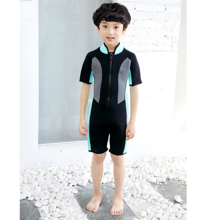Combinaison Néoprène 2.5mm Enfants SANANG - Manches Longues Protection UV Plage Surf