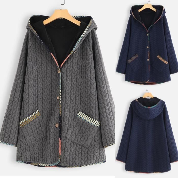 Sweat à Capuche Femme Oversize - Chaud, Ample, Avec Poche Et Cordon, Parfait Pour Automne-hiver