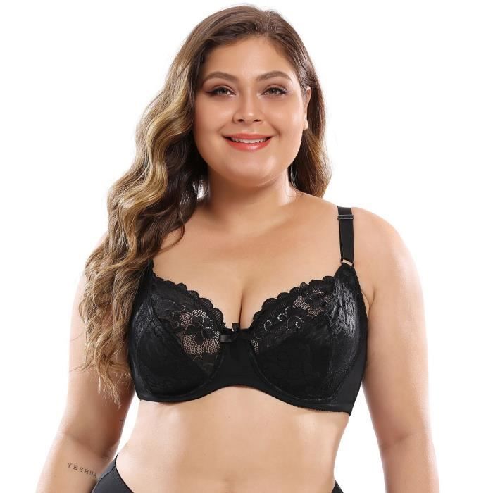 Soutien-Gorge Femme Minimiseur Dentelle Uwdiohq - Grande Taille - Confortable Et Style