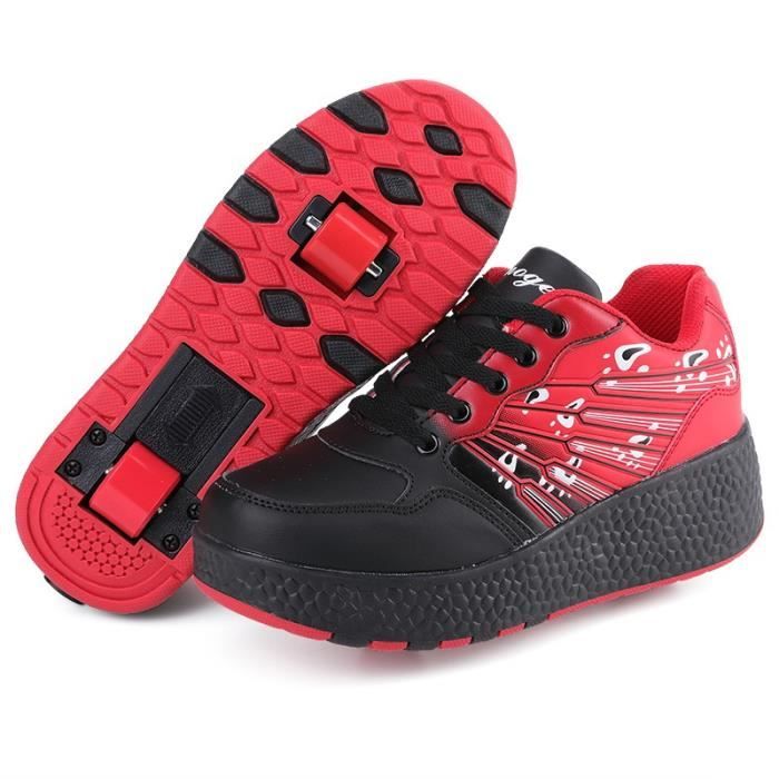 Ateshoes Baskets Enfants Chaussures Roller À Roulettes Garçons Filles