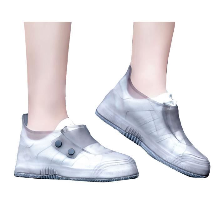 Couvre Chaussure anti Pluie Climat pluvieux Anti derapant epaissi Protection des Couvre Chaussure en silicone Gris Cdiscount Sport