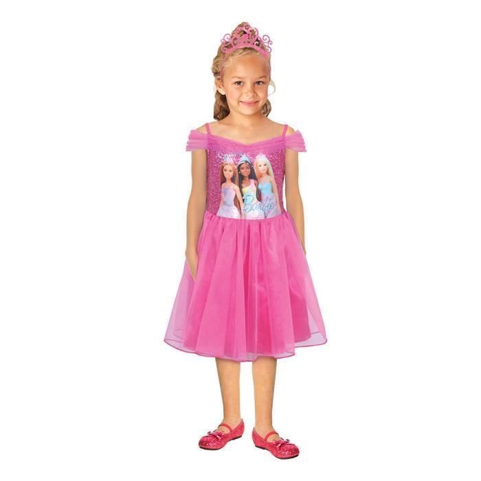 Robe de Princesse Rose 5/6 ans