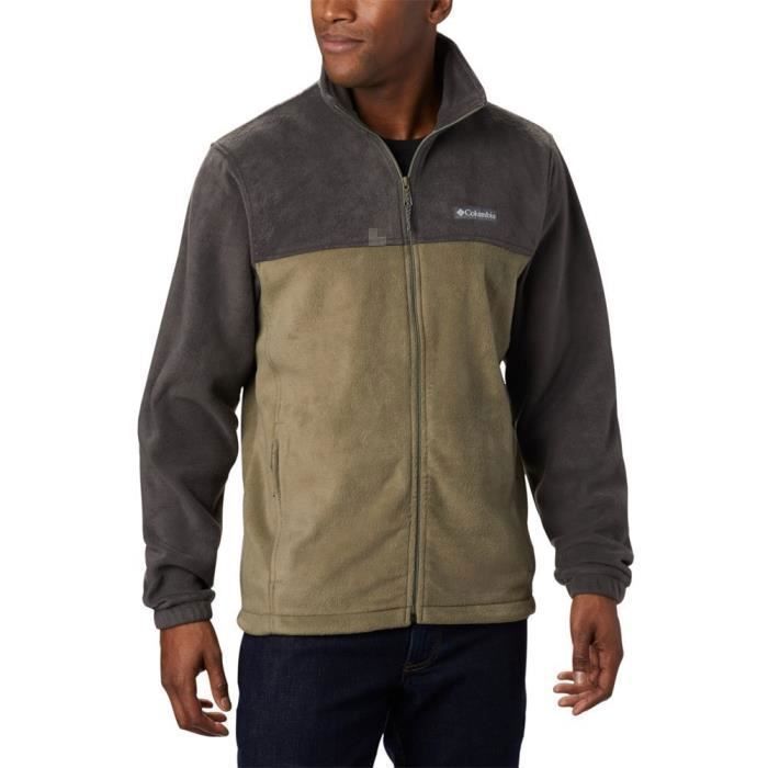 Pull Columbia Polaire Gris Demi-zip XXL Homme : Le Classique Vintage !