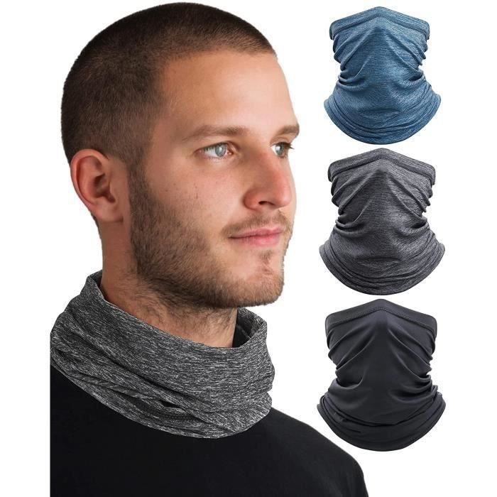 Cache-cou Tubulaire Unisex HASAGEI - Protection UV Pour Moto, Randonnée, Sport - Noir