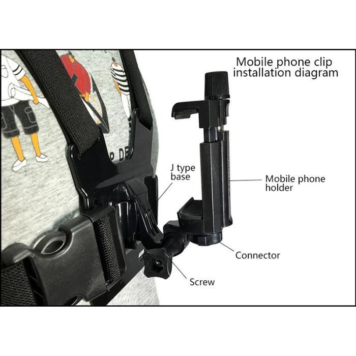 REYGEAK Sangle de Fixation de la Poitrine pour caméra de Sport, Sangle