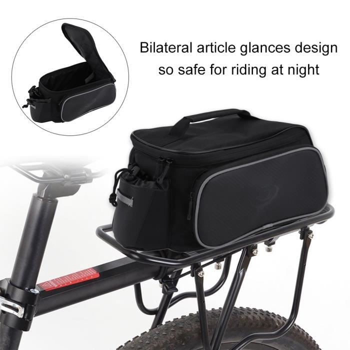 Sacoches de selle de moto en cuir synthétique style vintage, facile à installer, convient pour le vélo