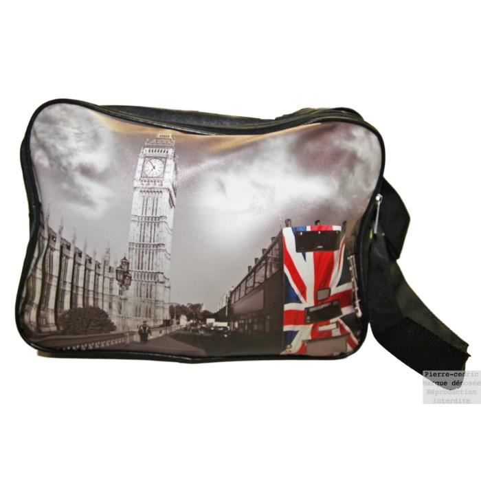 Sac Bandoulière Motif Drapeau Anglais - Taille Large - Matière Caoutchouc - Neuf Jamais Utilisé