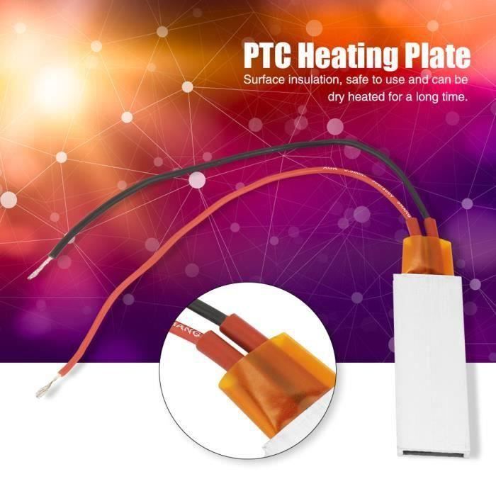 Élément Chauffant PTC 8x12x3mm 5V - Lot 2 Pièces 50/70/180°C Film Isolant
