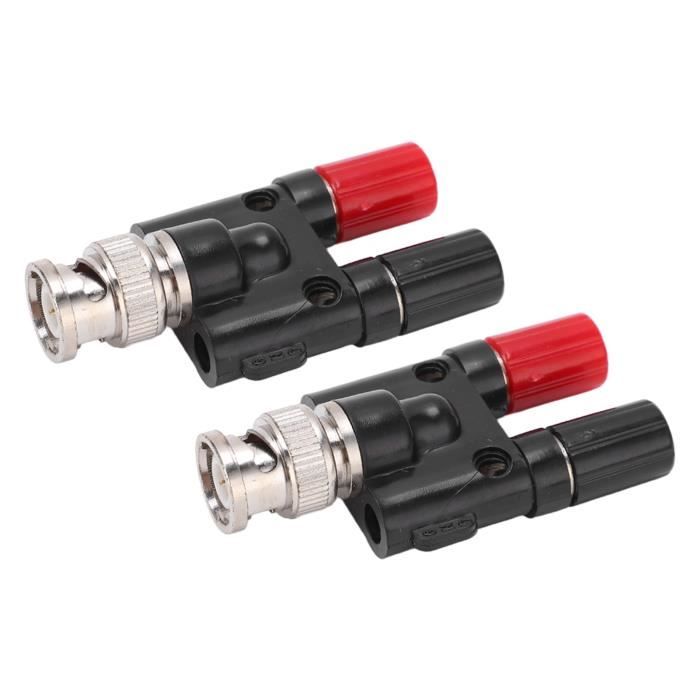 Lot De 2 Câbles Répartiteurs BNC Y - BNC Mâle Vers Double BNC Mâle - 40 Cm - Pour CCTV, Caméra