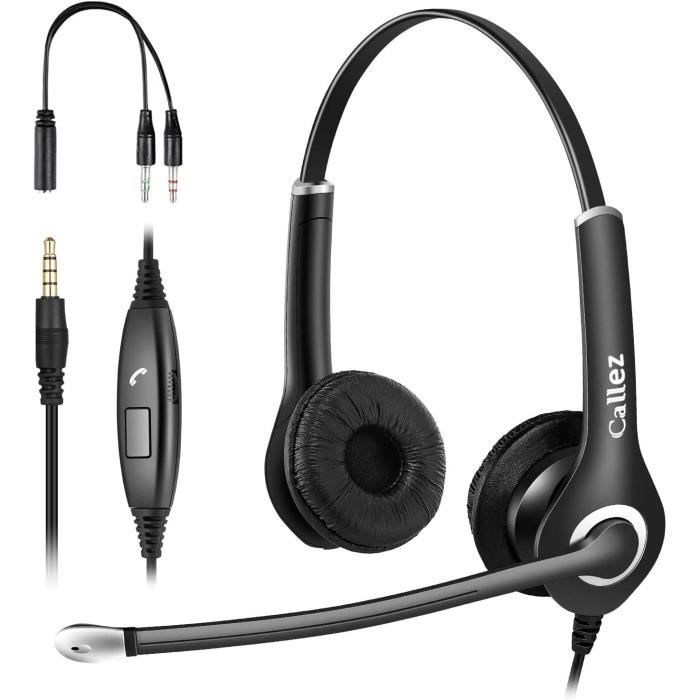 Cuffia Con Microfono Per Telefoni Fissi Ufficio - Connettore RJ9, Cancellazione Rumore | Compatibile Polycom, Mitel, Avaya - Foto 7