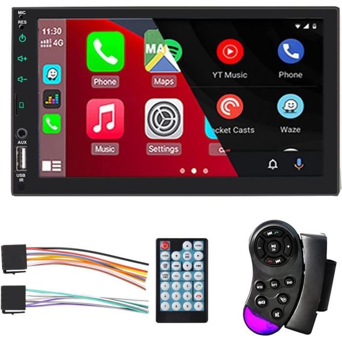 Audioproject – Façade Universelle 2 DIN Pour Autoradio – Compatible Mercedes Classe A W169, Classe B, Viano, Vito – Noir