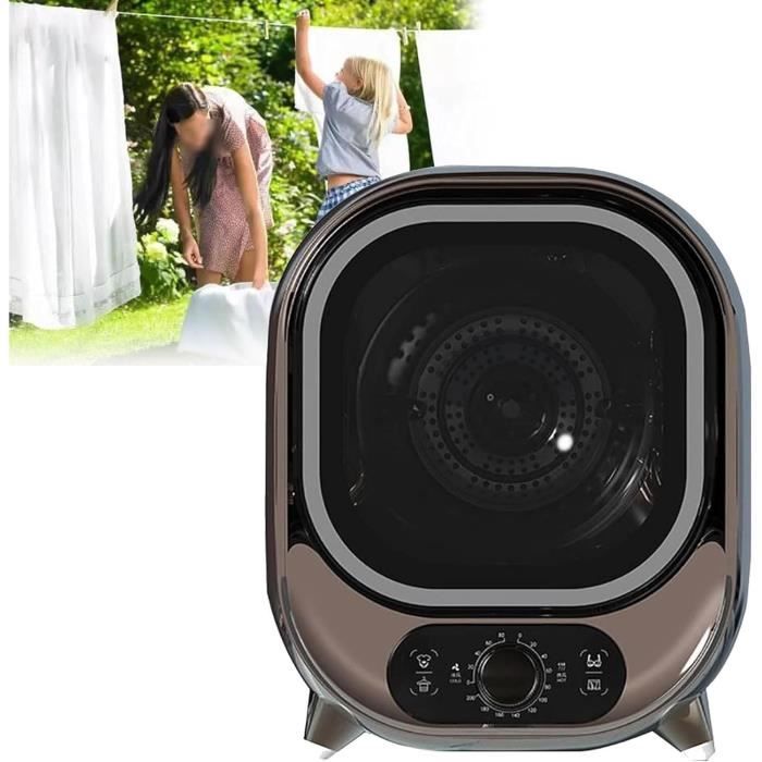 Sèche-linge Portable 3kg - 5 Modes De Séchage - Pour Comptoir Ou Mur - Idéal Petits Espaces - Bleu