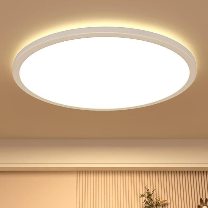 NETTLIFE Plafonnier LED 30 cm Lampe de cuisine plate Lampe blanche ronde 24 W Chambre à coucher IP44 6000 K Lampe de couloir pour salle de bain | Leroy Merlin NETTLIFE Plafonnier LED 30 cm Lampe de cuisine plate Lampe blanche ronde 24 W Chambre à coucher IP44 6000 K Lampe de couloir pour salle de bain | Leroy Merlin