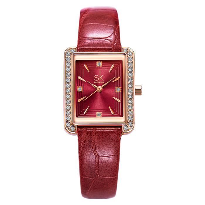 Mode Montre Bracelet Femme En Cuir - 5 En 1 - Prix pas cher