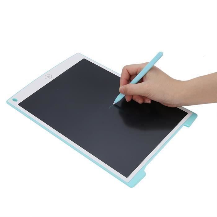 20€ sur 12 pouces Tablette d'écriture LCD Tablette Graphique Dessin  portables Pad d'enfant avec le Stylo d'écriture Blanc - Tablette Graphique  - Achat & prix